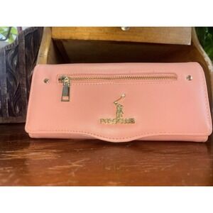 Beverly Hills Polo Club Wallet Pink With Rhinestone